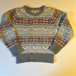 Vintage 90s JG Hook Boys Large Sweater Acrylic Knit‎ Toddler Geometric